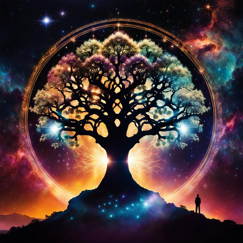 Luminescent Tree of Life in Astral Geometry