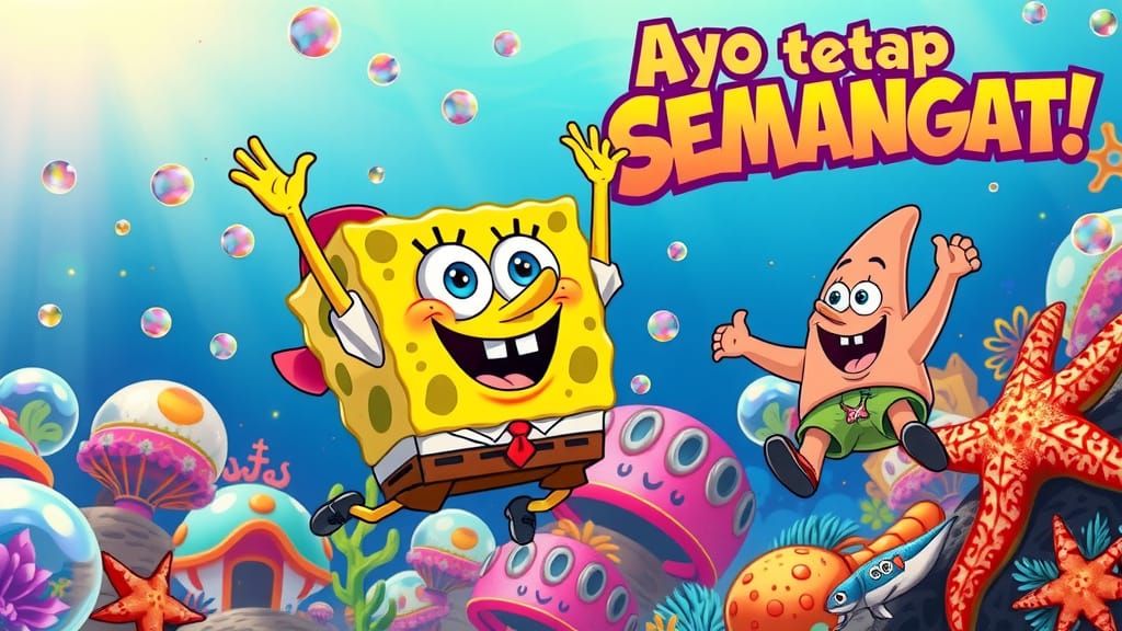 Vibrant SpongeBob SquarePants Soars with Joy and Friends