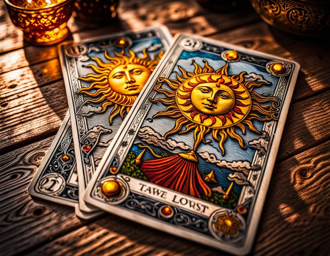 Tarot Cards: The Sun and The Lovers