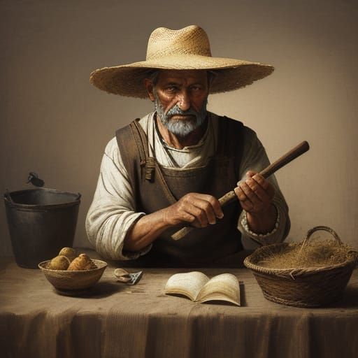 A Peasant in the Golden Light of Antiquity