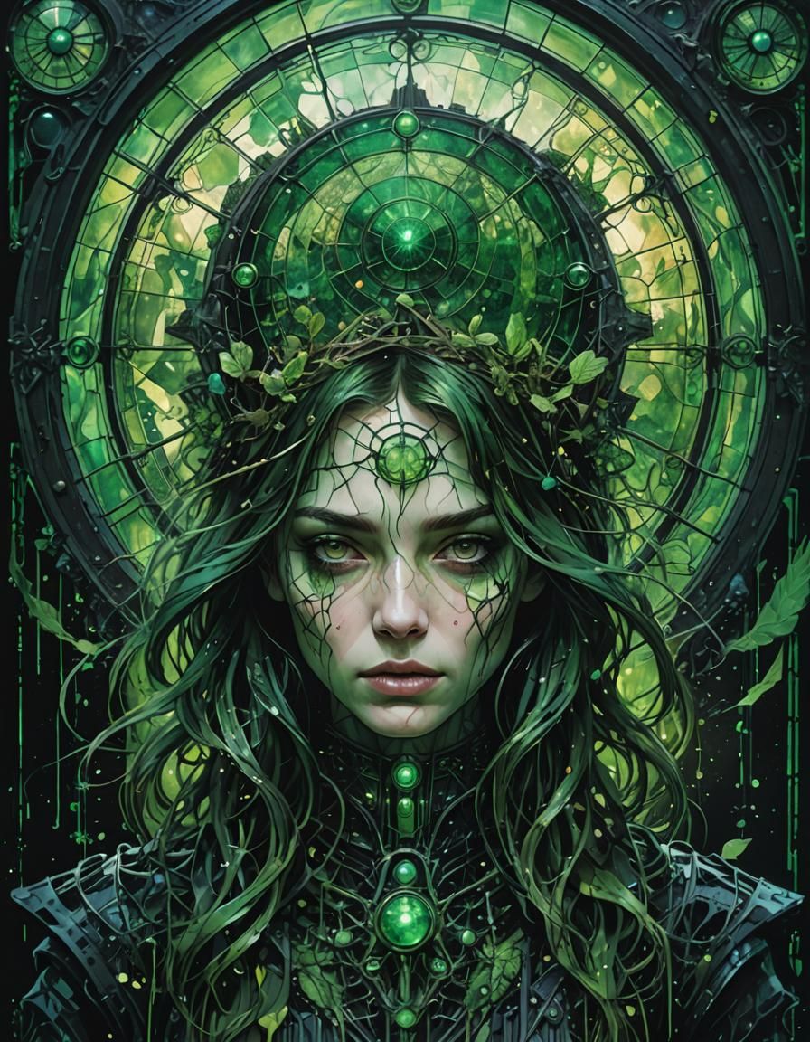 Radioactive Cosmicscape in Hyper-Realistic Digital Art