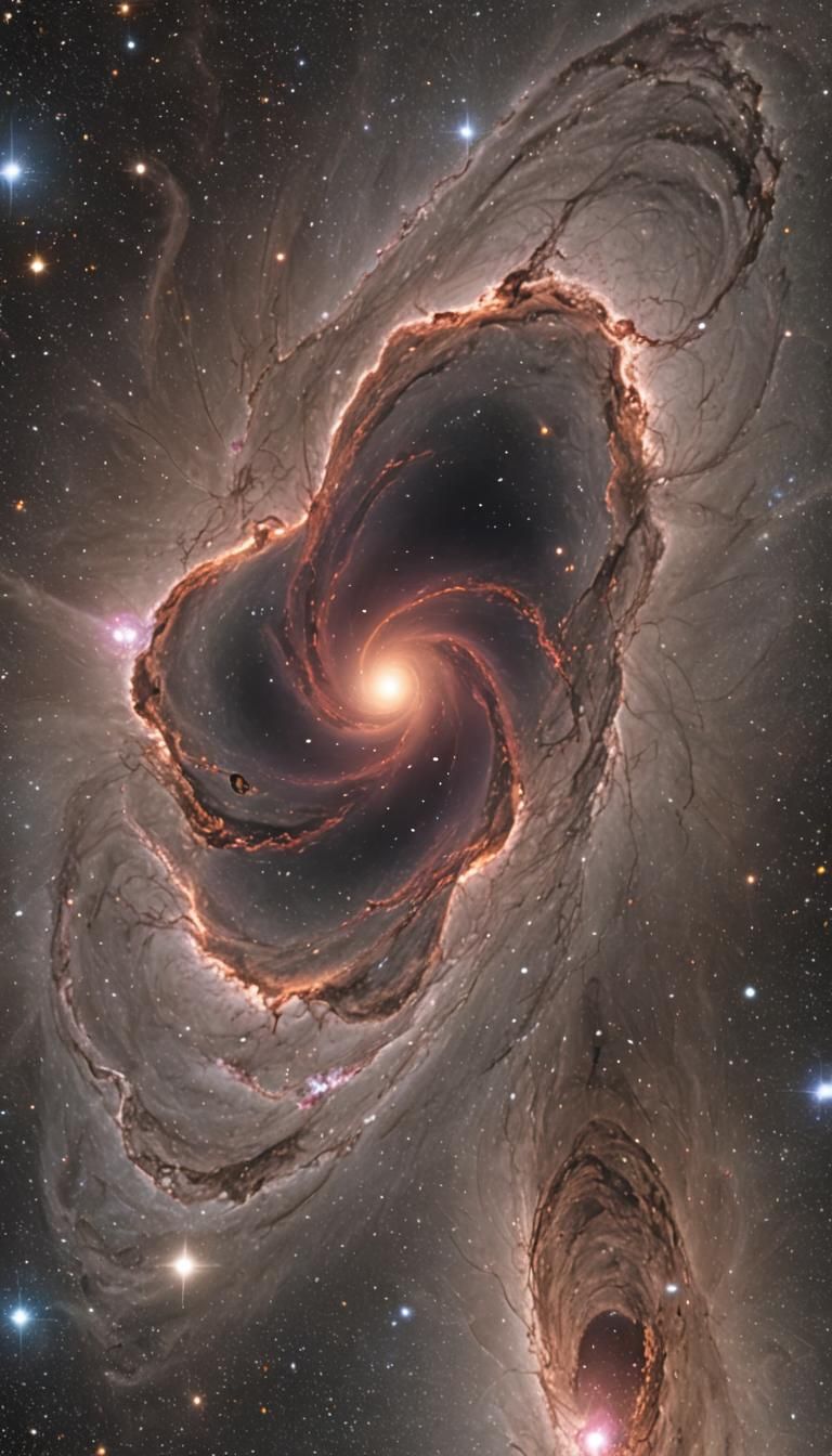 Vibrant Universe as Living Organism: Digital Illustration