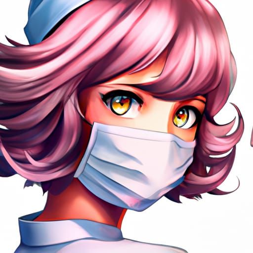 Anime Surgical Nurse in Studio Ghibli Style