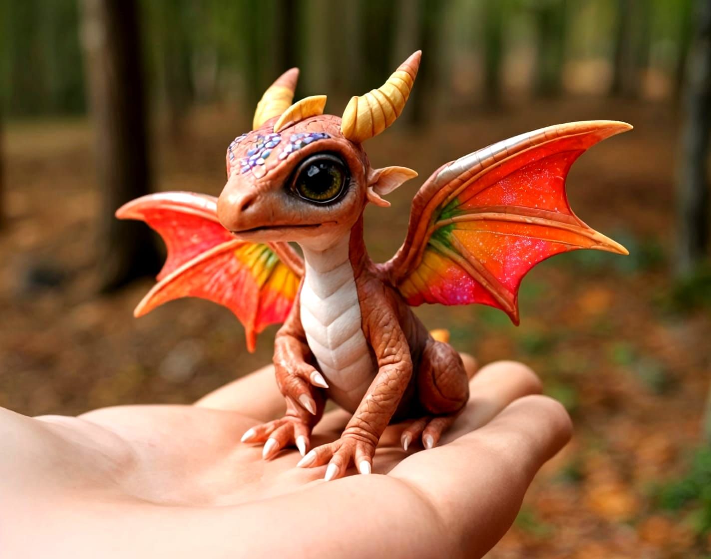 a small very cute fairy dragon