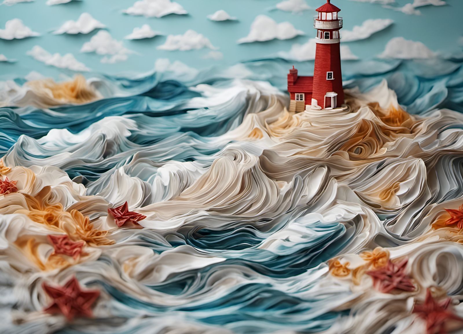 Lighthouse, Paper Quilling