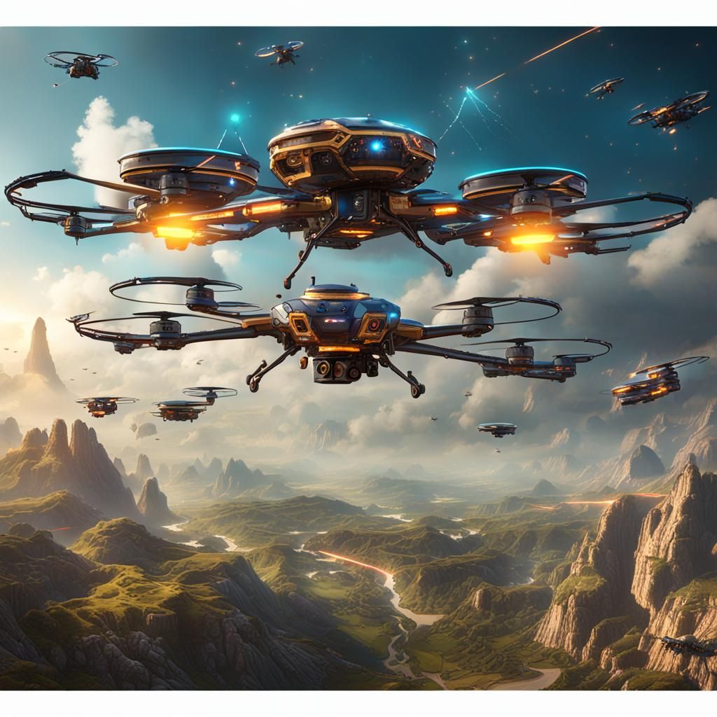 ATHENA blockchain powered Integrated tactical airborne drone swarms with lasers