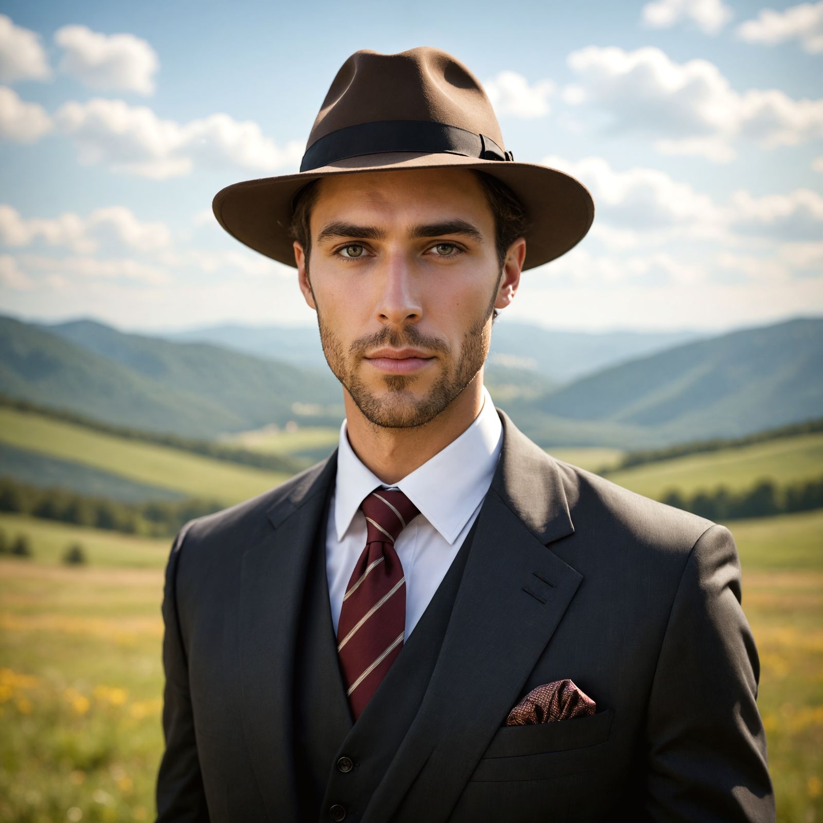 1950s Model in Hyperrealistic Photo with Bokeh