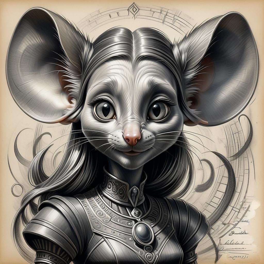 Fantasy Girl-Mouse Hybrid