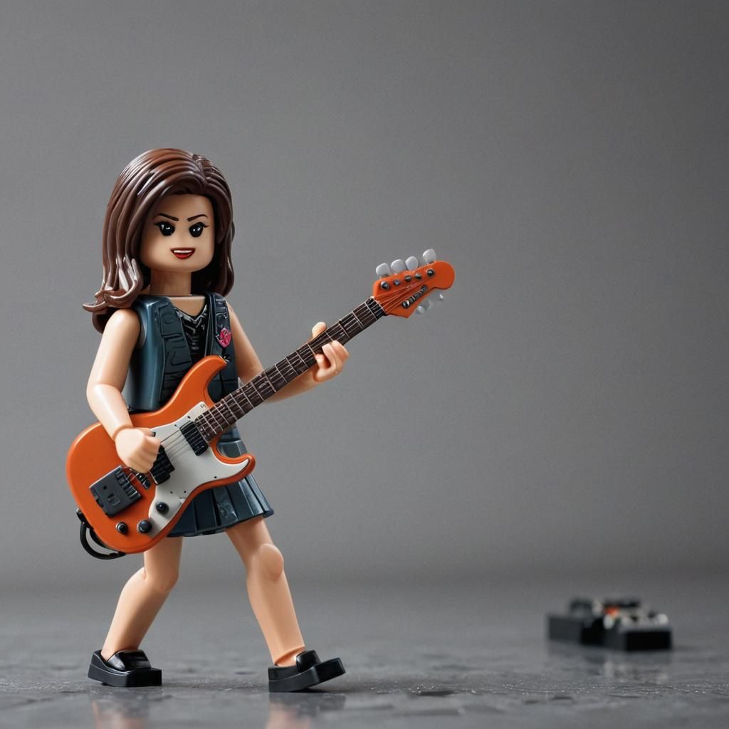 Lego Rock Star Minifigure Plays Guitar