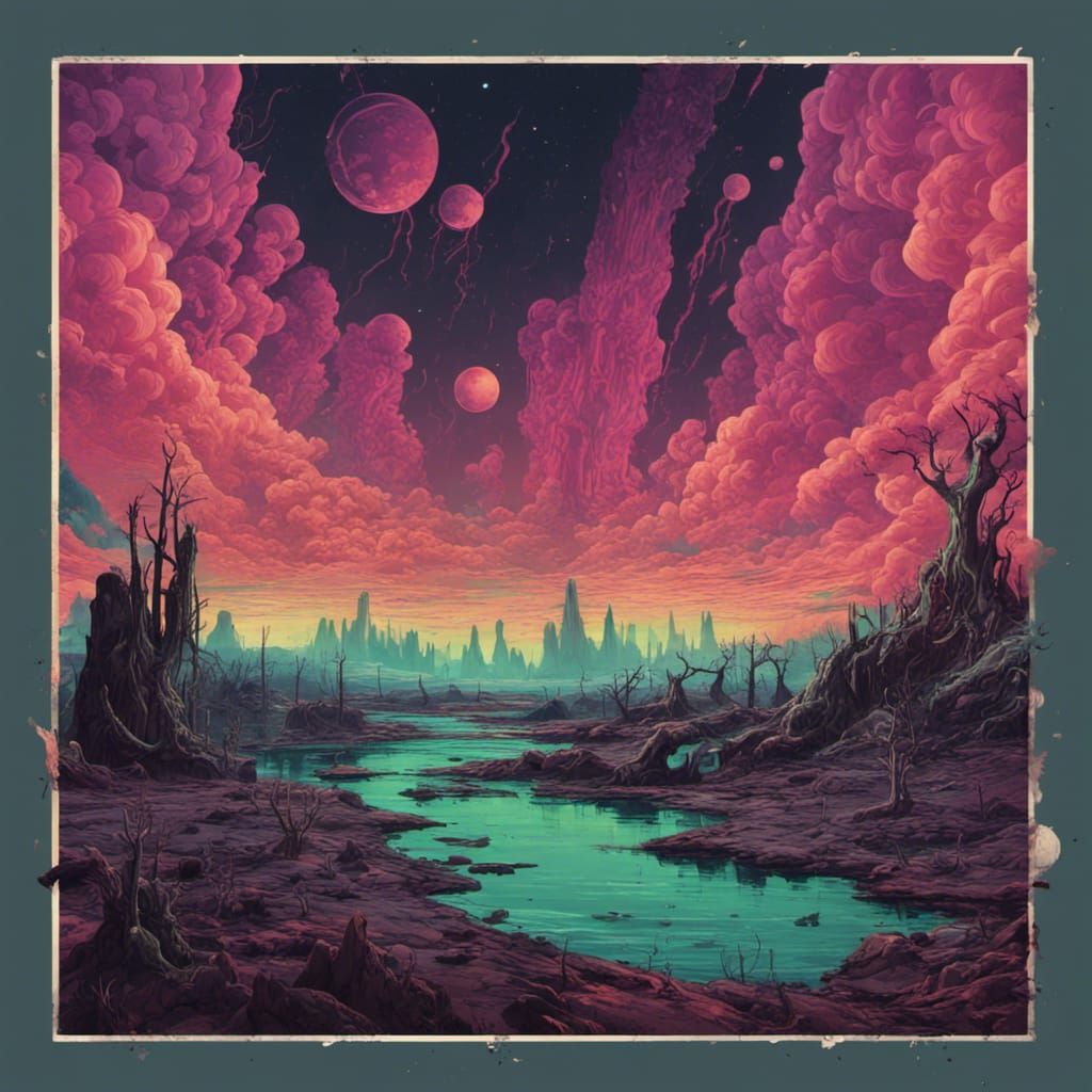 Apocalyptic 50's Zombies in Outer Space Aurora