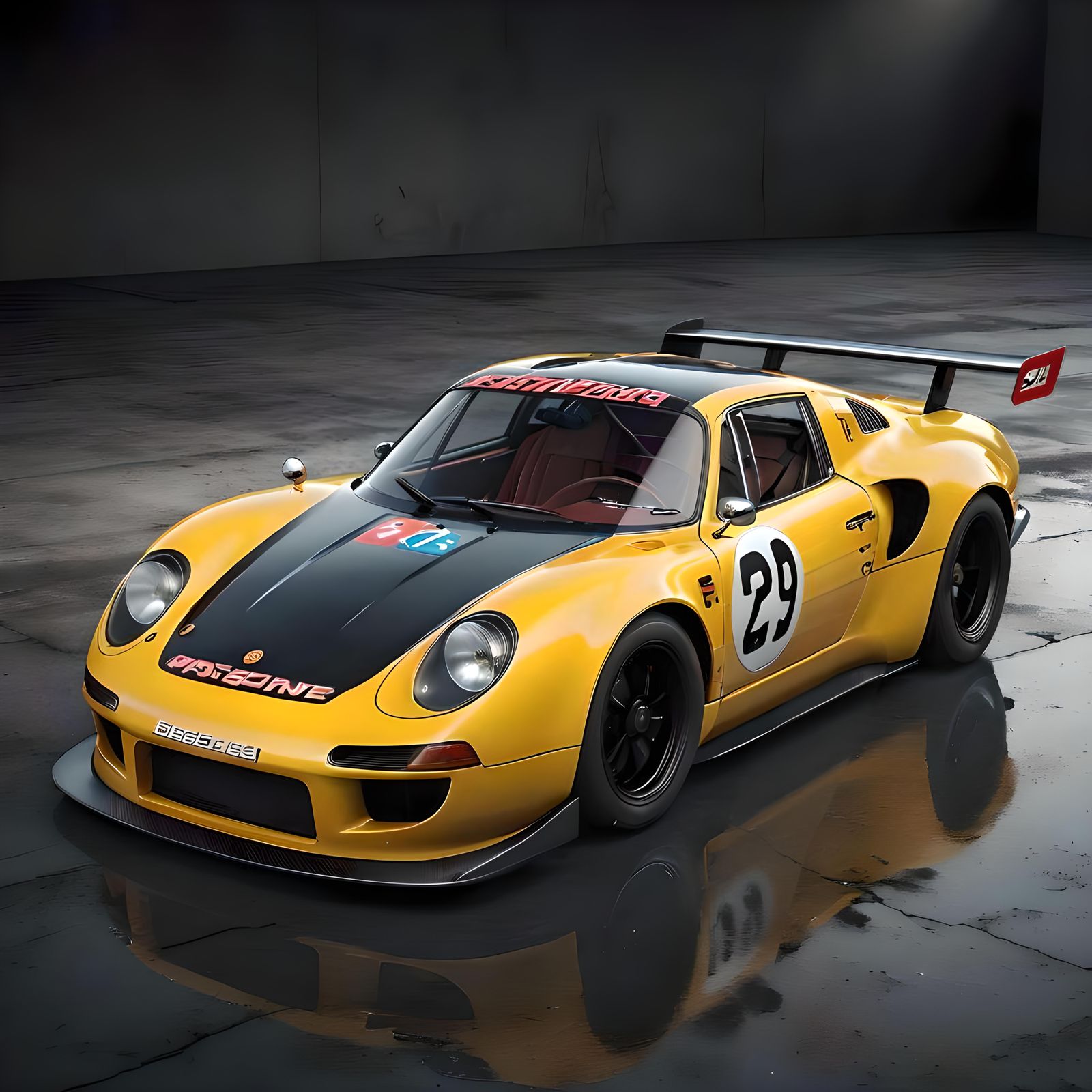 Custom 1969 Porsche 910 Racecar in 3D