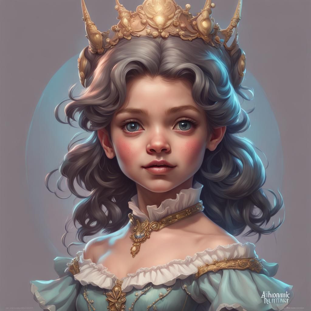 Adorable little Victorian shark princess