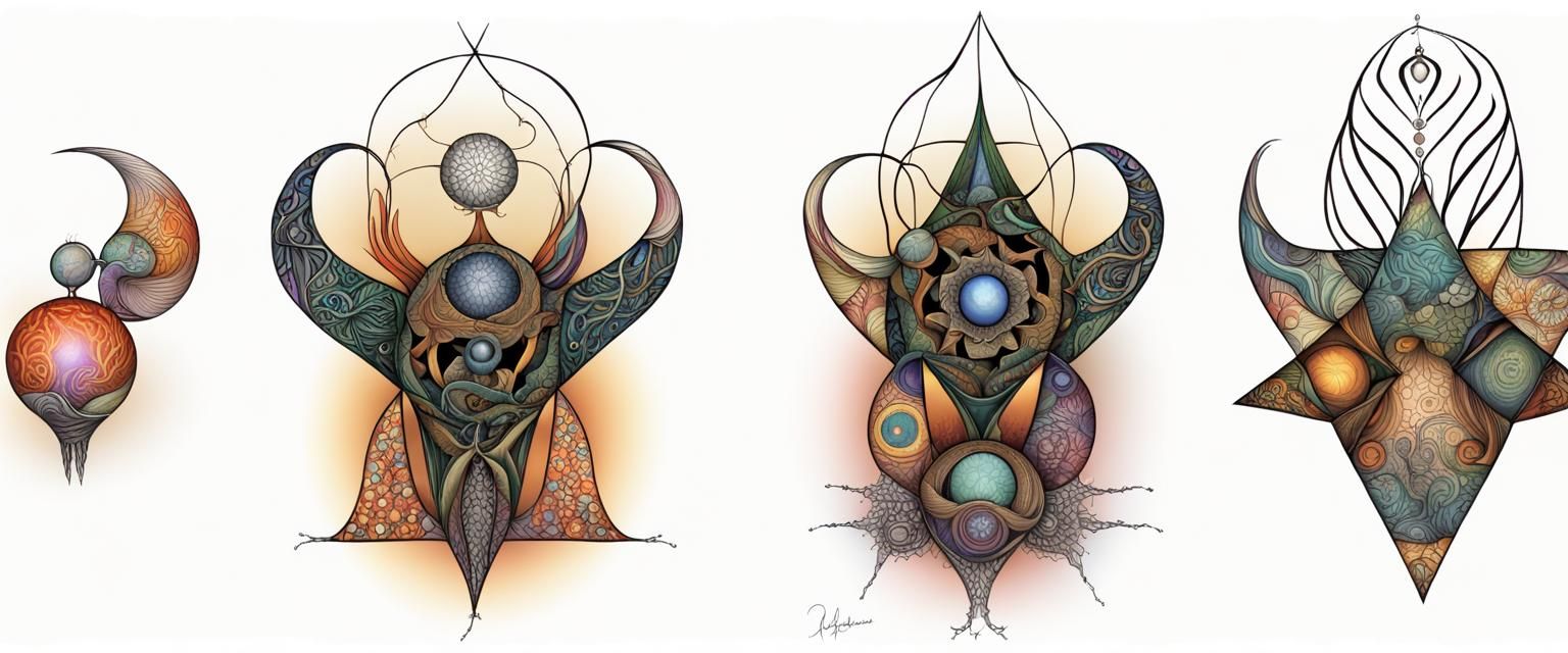 Fractal Geometry with Nature and Quantum Elements