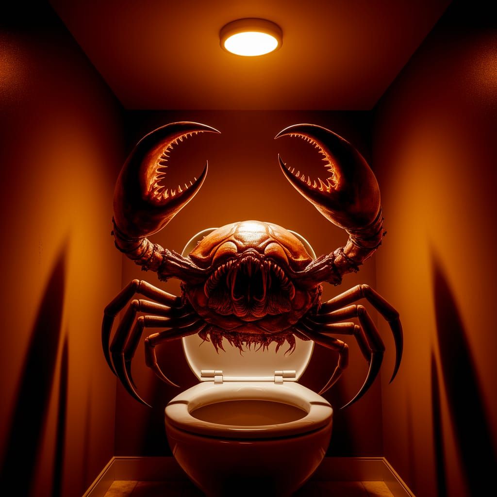 Terrifying, Crab-Like Facehugger Creature Lurks in Dimly Lit...