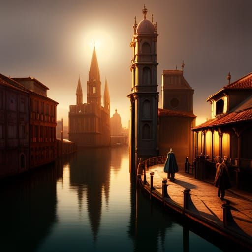 Venice Transformed: A Fantasy World of Dragons and Elves