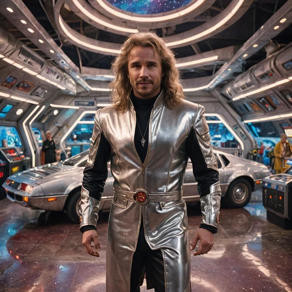 Zaphod Beeblebrox at Retro-Futuristic Space Station