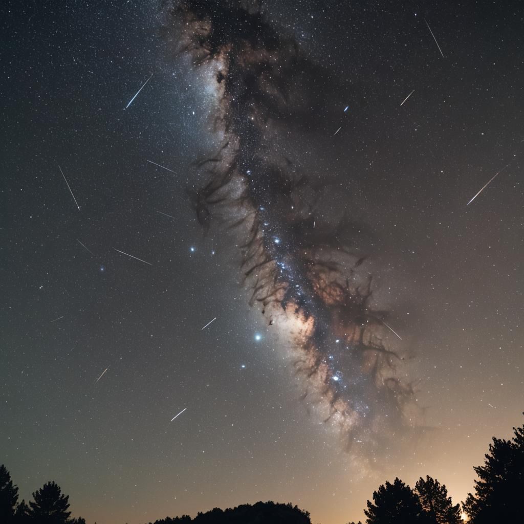 Orion's Belt Constellation in Starry Night Sky