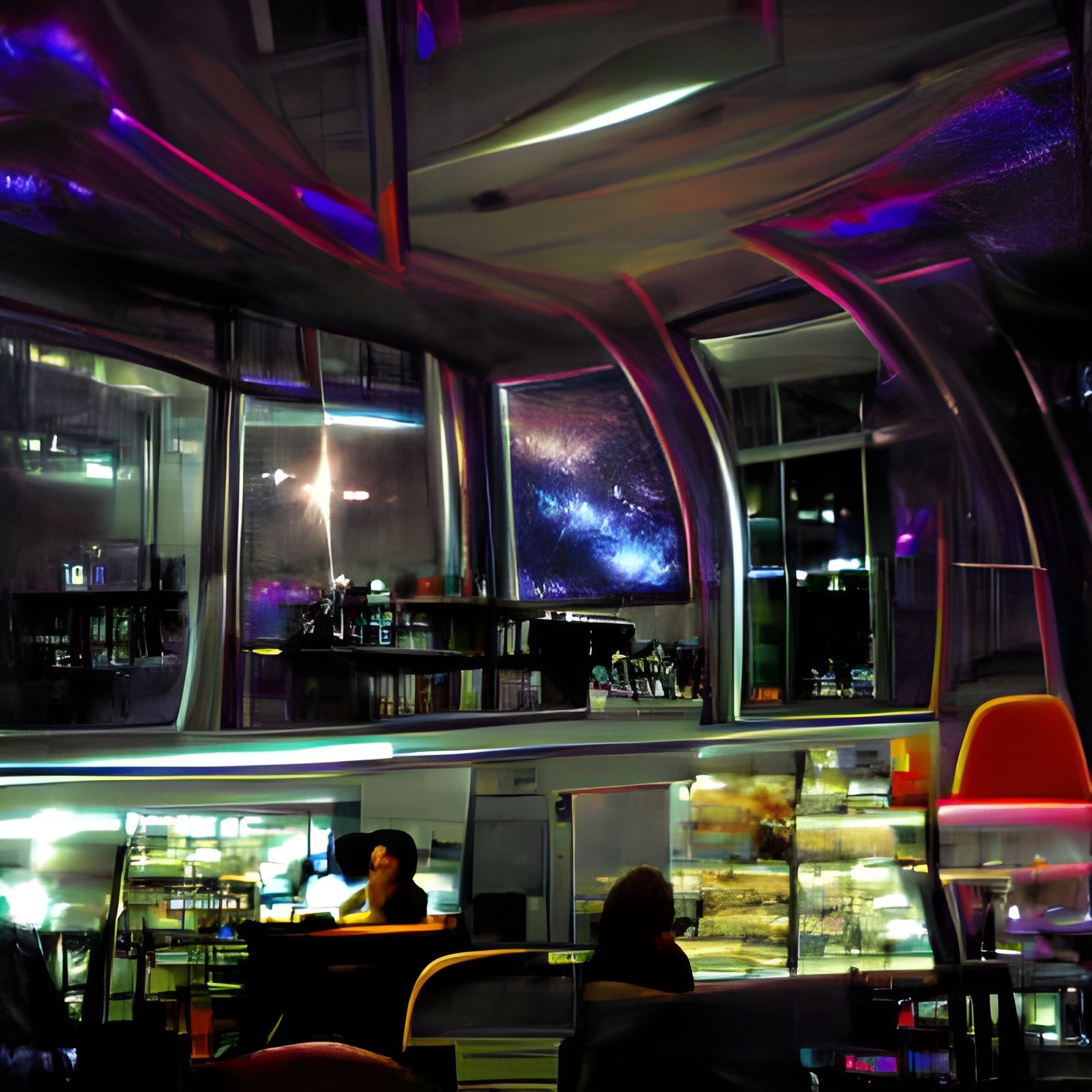 Night Cafe in Hyperspace Bar