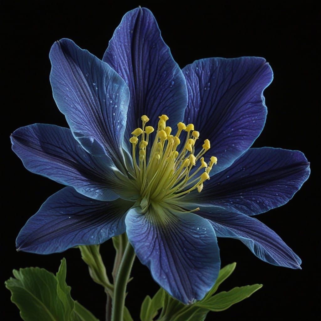 Bioluminescent Aurora flower