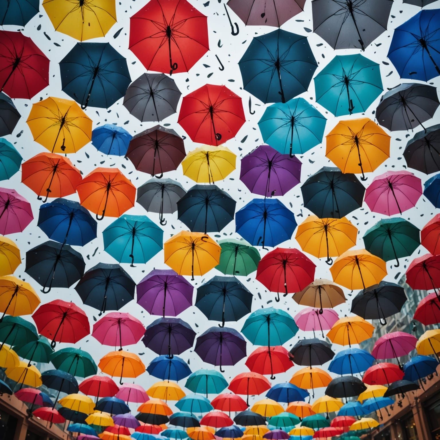 Rainbow Blotting the Blue Sky