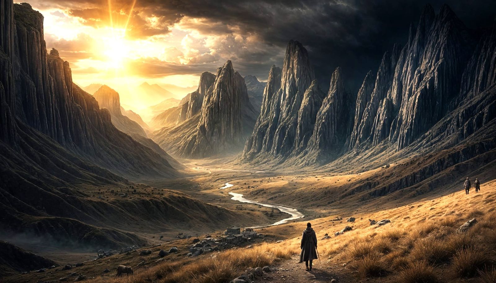 Inspirational Dark Fantasy Digital Art of Faith and Resilien...