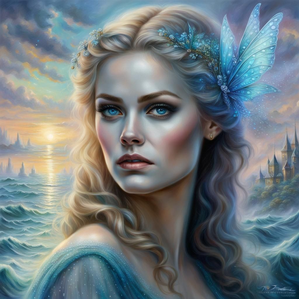 Ethereal Fantasy Portrait in Luminist Style