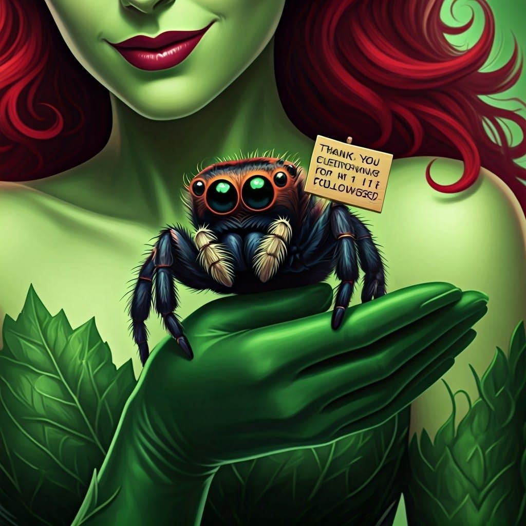 Poison Ivy's Adorable Spider Sidekick