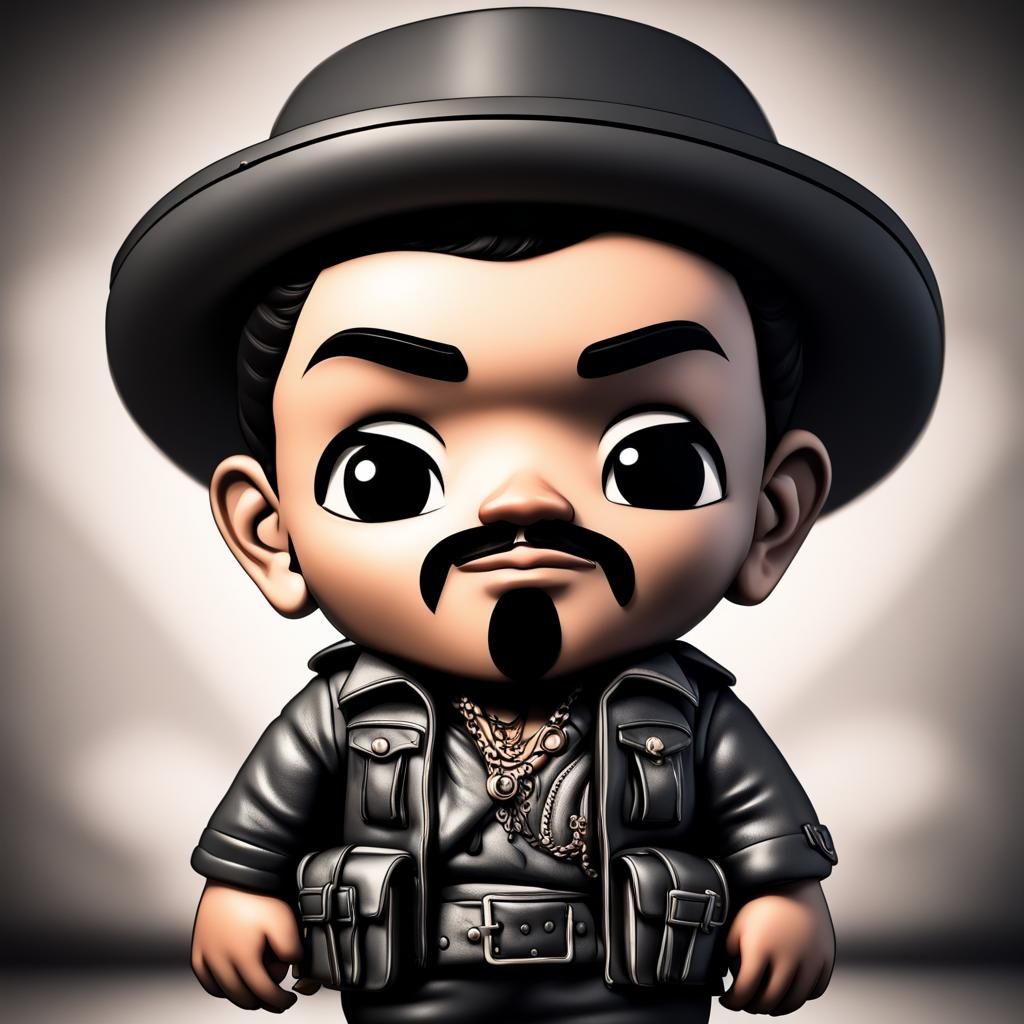 Hyperrealistic Chibi Narco Image in HDR