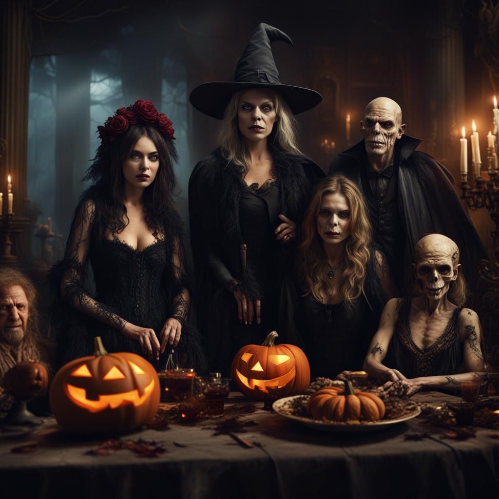 Halloween Monster Party: Spooky Digital Matte Painting