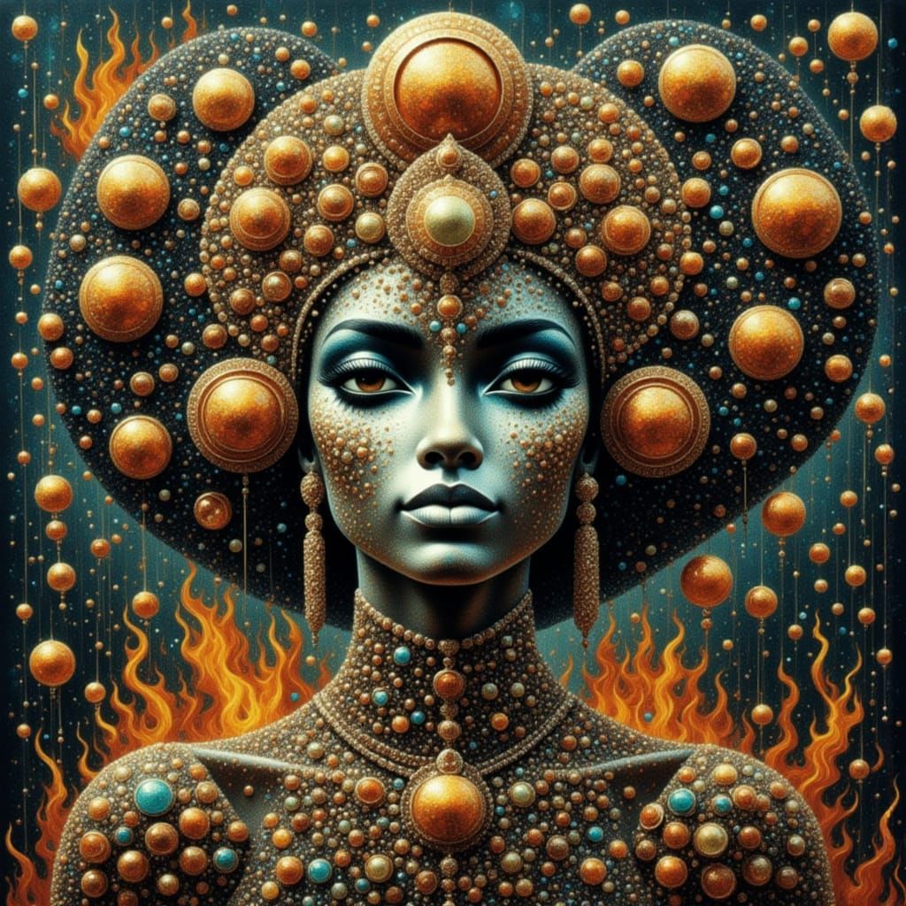 Vibrant Flamenco Dance Scene with Whimsical Feline Elements