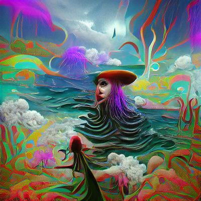 Psychedelic Sea Witch Surrealism Artstation