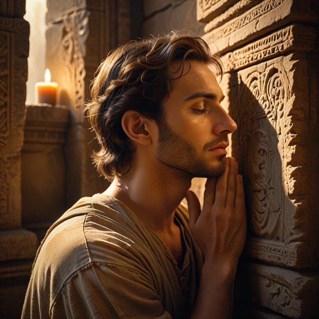 Nehemiah in Ancient Temple Prayer