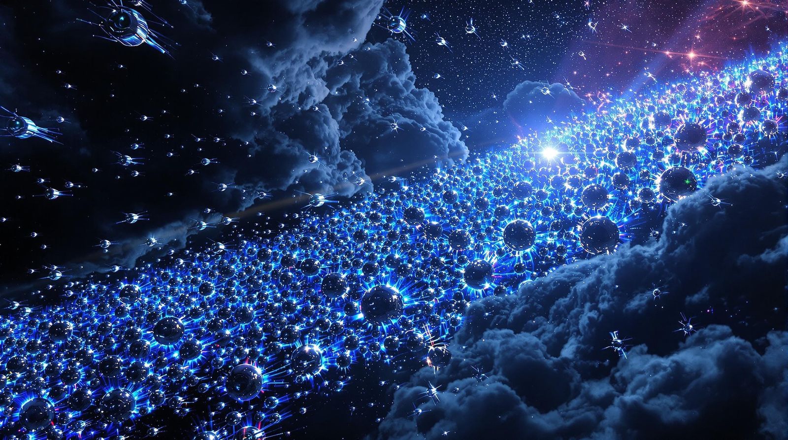 Cyberpunk Chromium Eyeballs Migrate Across Dark Magellanic C...