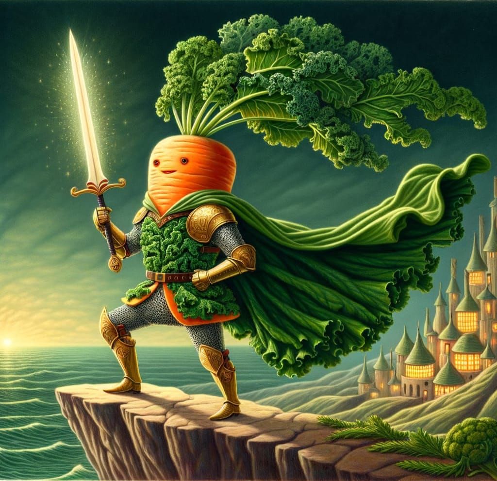 🥕 Sir Carrot of Kaleholm
“By the power of fiber, I shall smite thee, sugar fiend!”
