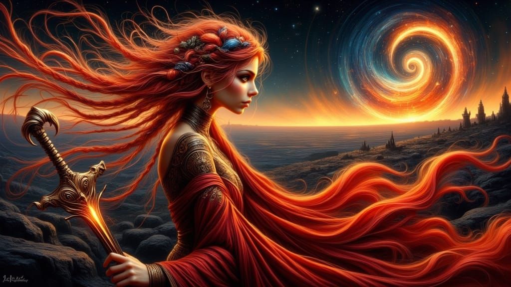 Ethereal Goth Maiden Embodies Whimsical Magic