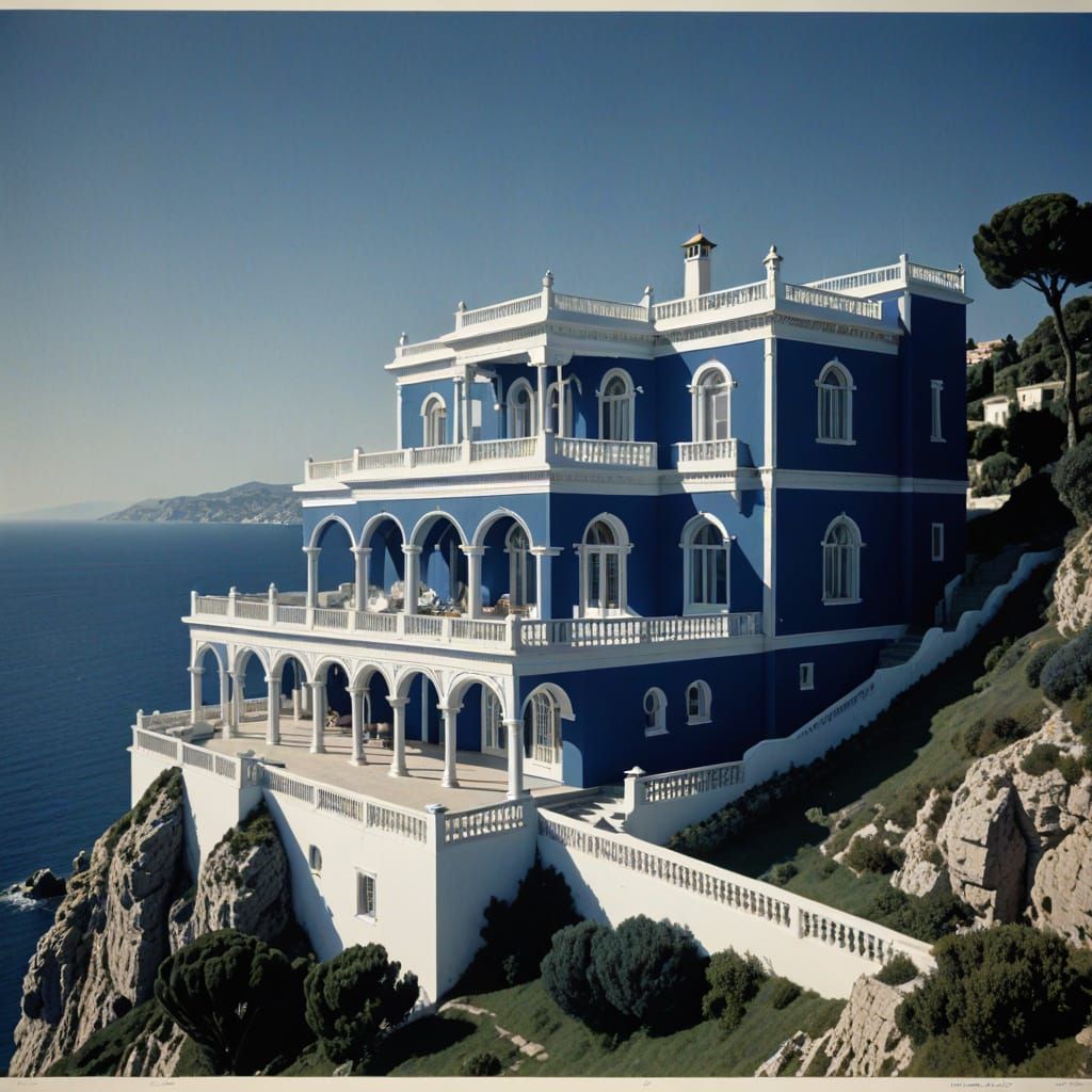 Moorish Villa Blueprint on Mediterranean Coast