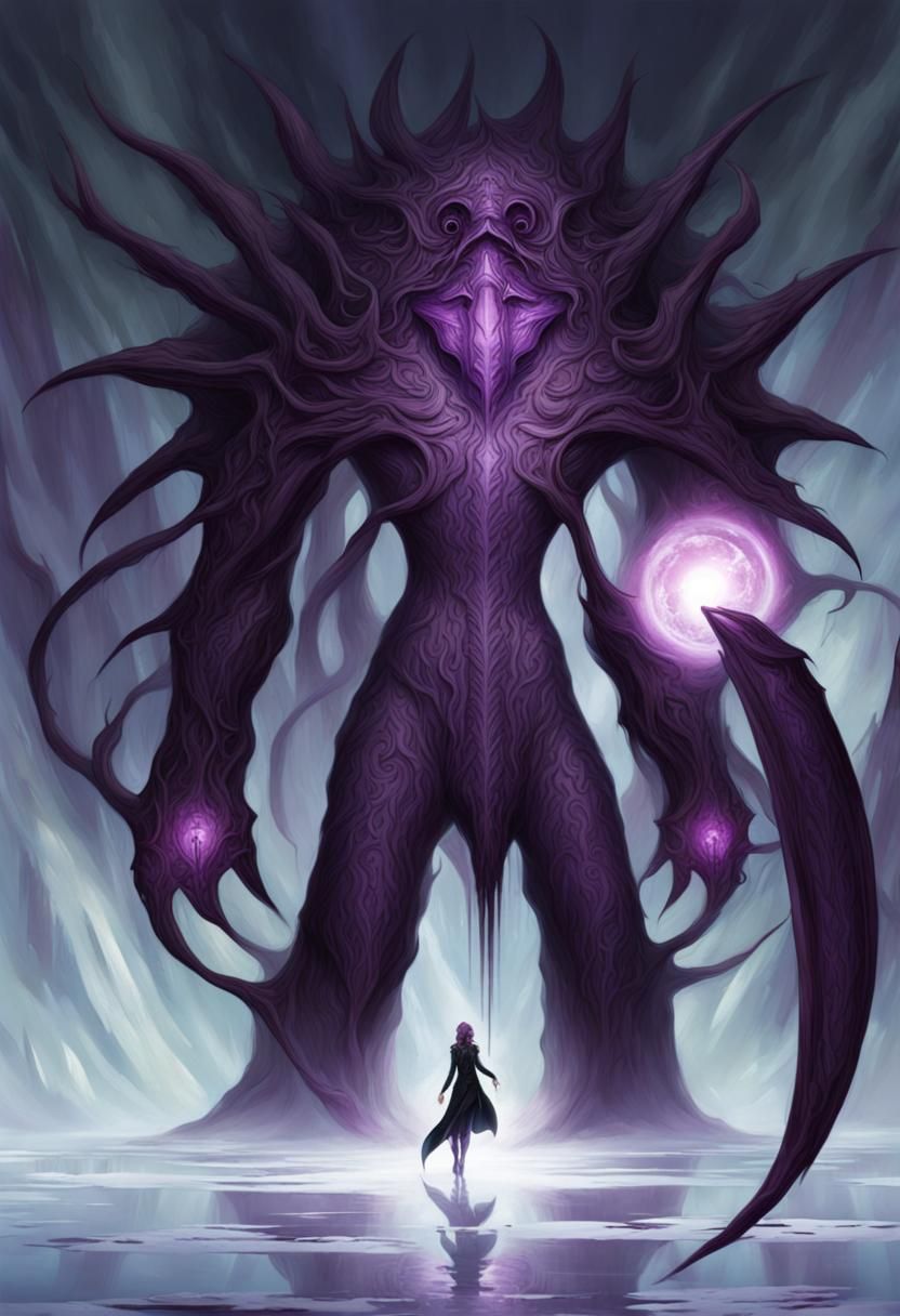 Eldritch Entity Emerges From Purple Portal