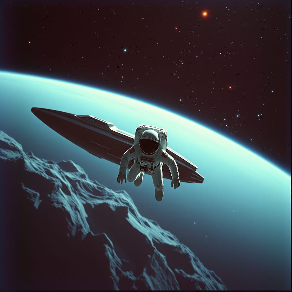 Cosmic Voyagers in Eerie Uranus Atmosphere