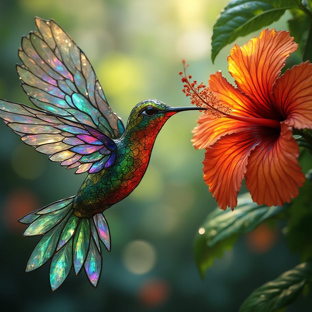 stained humminglassbird