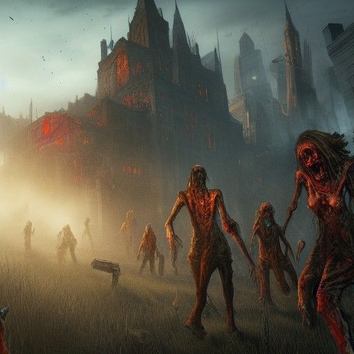 Zombie Apocalypse: Detailed Matte Painting