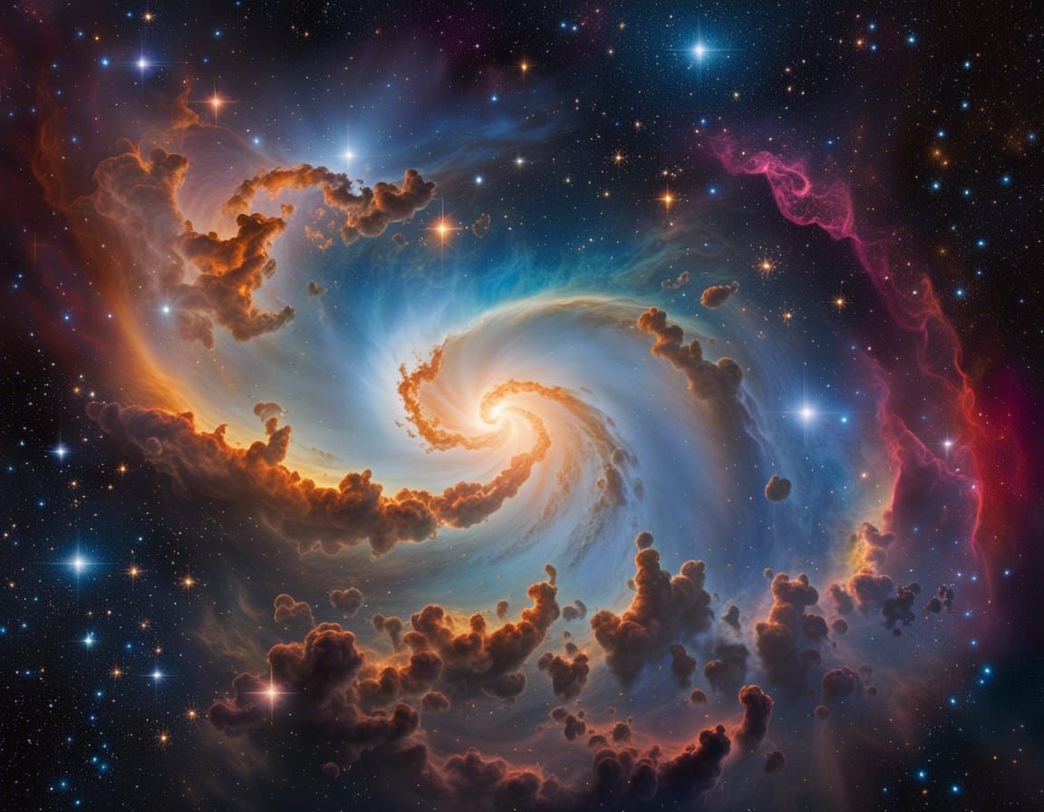 Stunning Stars and Gas in Deep Space Universe