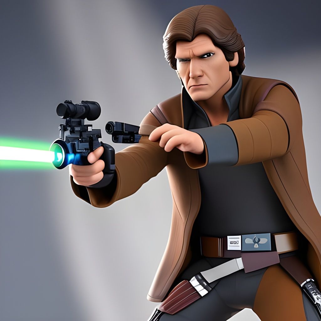 Han Solo in Clone Wars Style, 3D Art