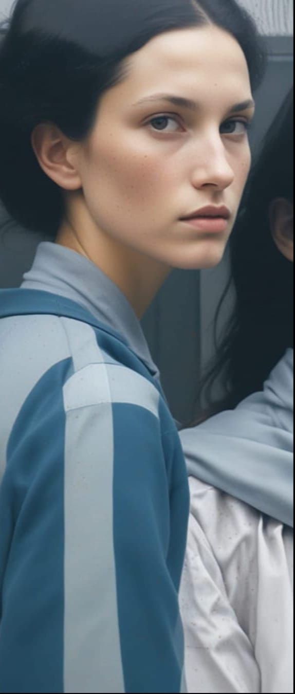 Abstract Woman Collage with Soft Focus, Pinhole Aesthetic