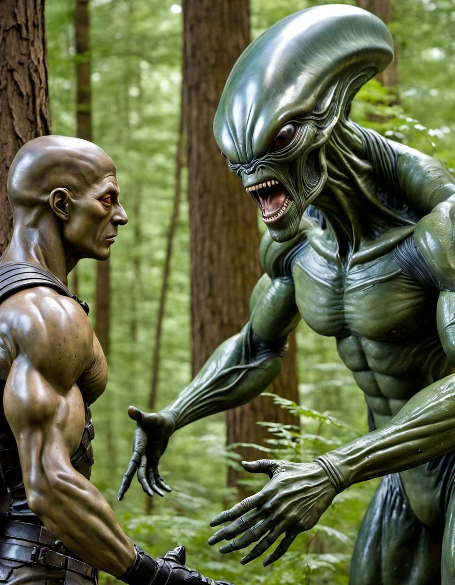 Ancient huntsman vs alien