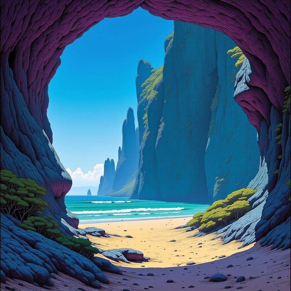 <lora:Psyficticiae:1.0> north coast of California, with seas...