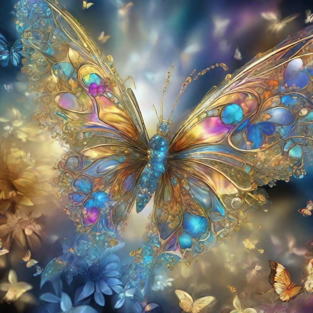 Butterfly Flight: Abstract Fractal Digital Art