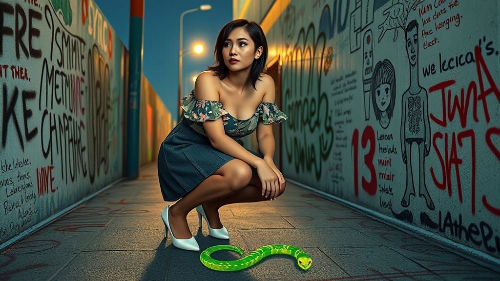 A Dreamlike Scene of Contemplation in a Fantastical World