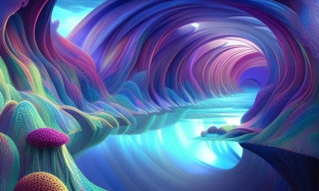 Ethereal Galaxies in Vibrant Colors: Cosmic Vortex