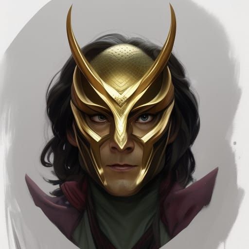Detailed Portrait of Loki as Fantasy Character