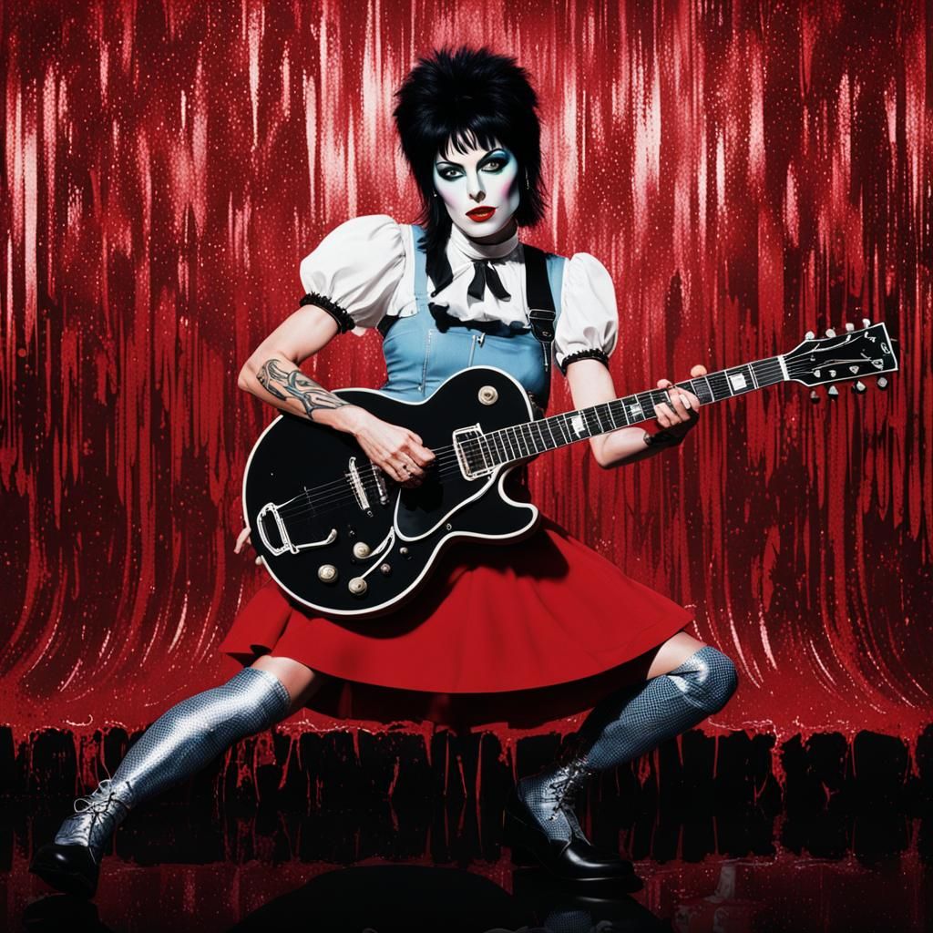 Joan Jett as Dorothy in Crimson and Black Splash Art
